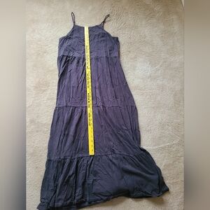 Z Supply Navy Spaghetti Strap Tiered Maxi Dress